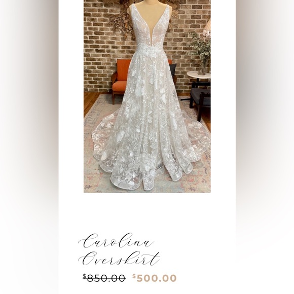 NWT Rish Bridal wedding dress (2-in-1 : A-line & fit and flare) - Picture 5 of 7